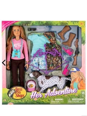 *NWT* BASS PRO SHOPS Her Adventure Hunting Doll Set